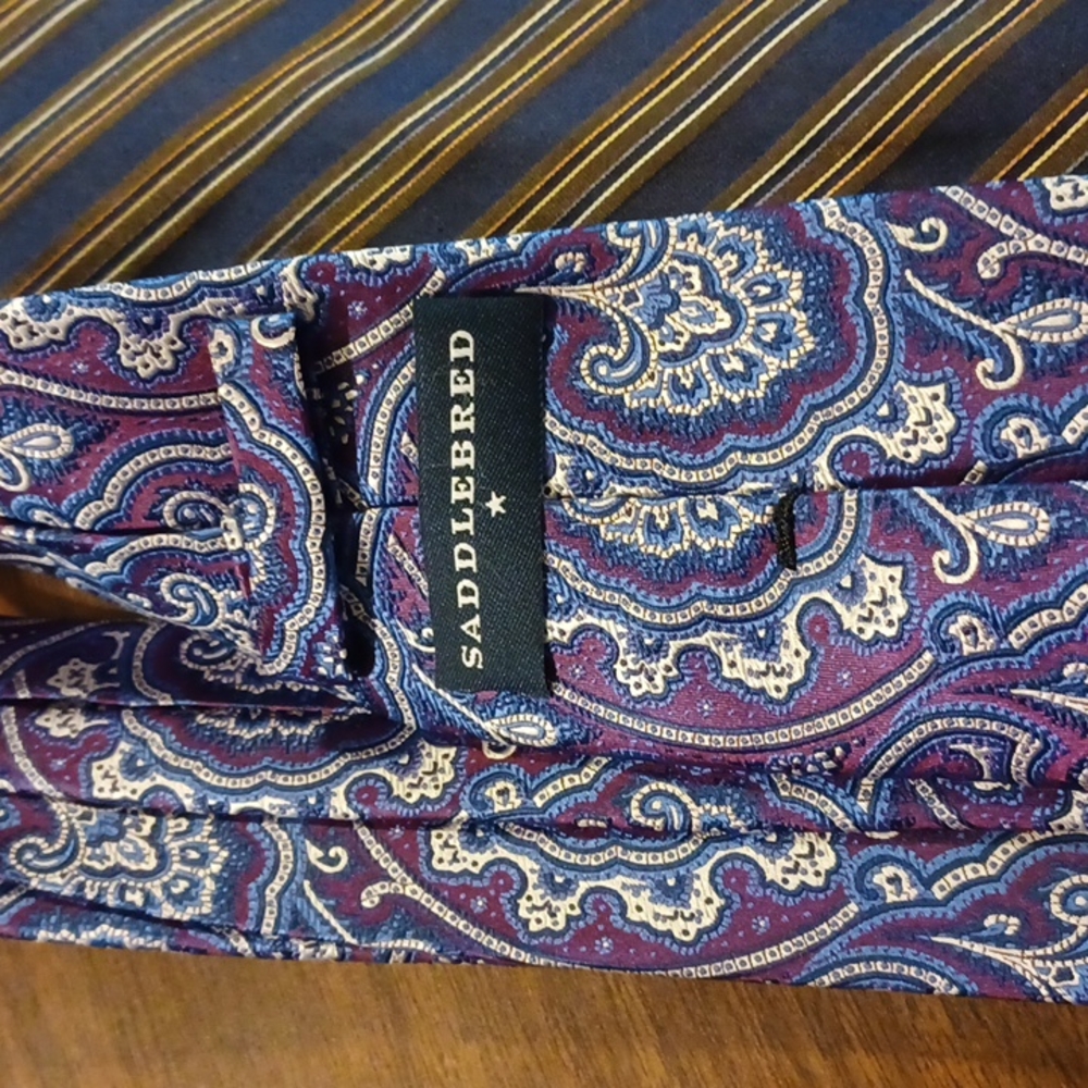 2/$20. BUNDLE.  Saddlebred and Luciano Versi men's ties 👔 - Picture 2 of 3